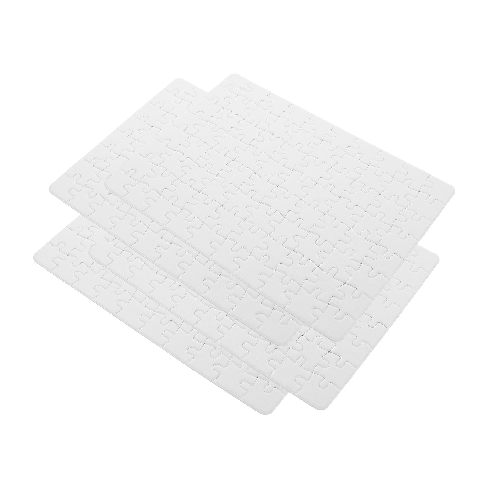 Puzzle Blank White - 4 листа чистых заготовок для пазлов,